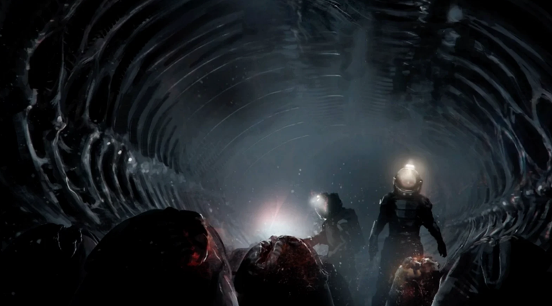 “Yeah, seems totally smart to walk by these alien eggs.”